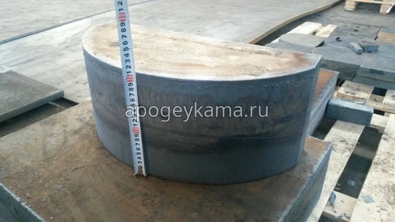 Газокислородная резка стального листа толщиной от 200 мм GR 150